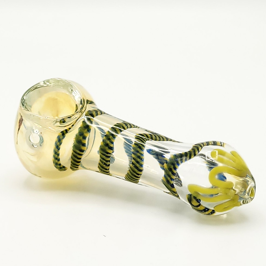 FUMED TWIST SWIRL HAND PIPE