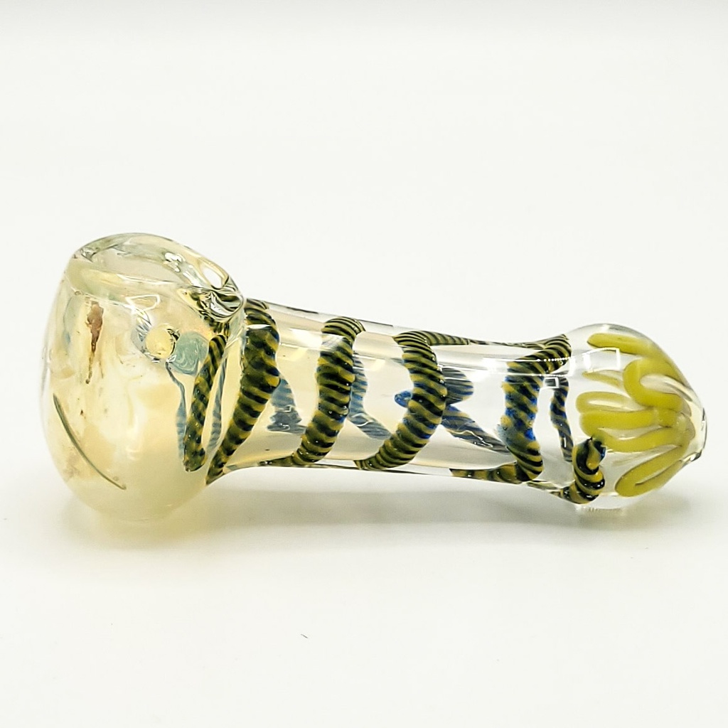 FUMED TWIST SWIRL HAND PIPE