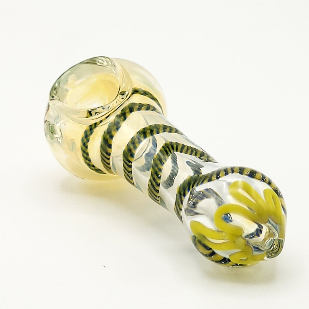 FUMED TWIST SWIRL HAND PIPE