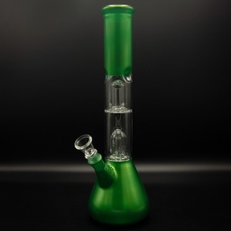 [TGBV121] DOUBLE PERCOLATOR ICE CATCHER BONG