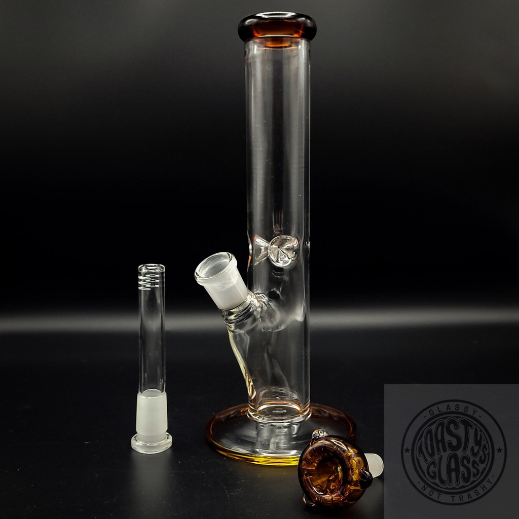 9" CLEAR STRAIGHT TUBE w ICE CATCHER