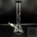 14" CLEAR BEAKER WATER PIPE w ICE CATCHER