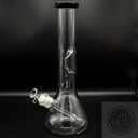 14" CLEAR BEAKER WATER PIPE w ICE CATCHER